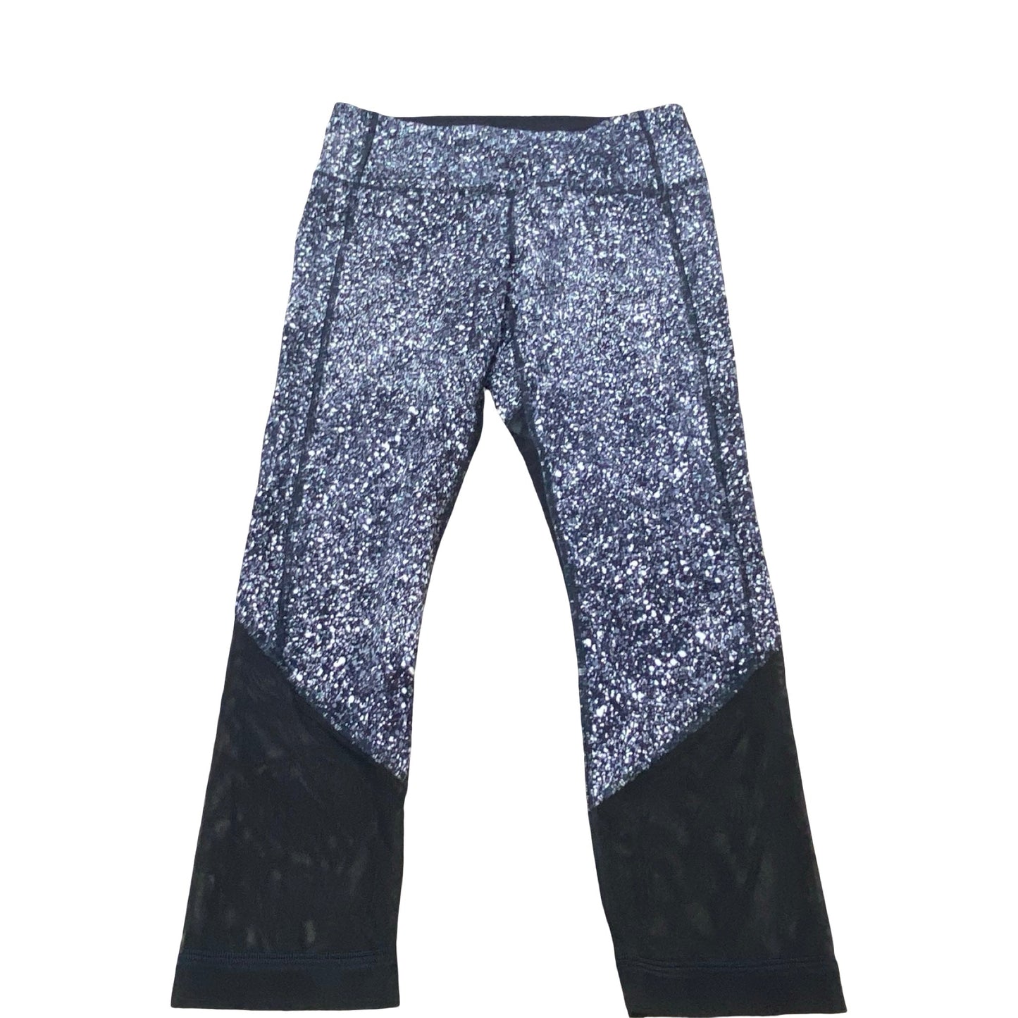 Athletic Leggings By Lululemon In Black & White, Size:6