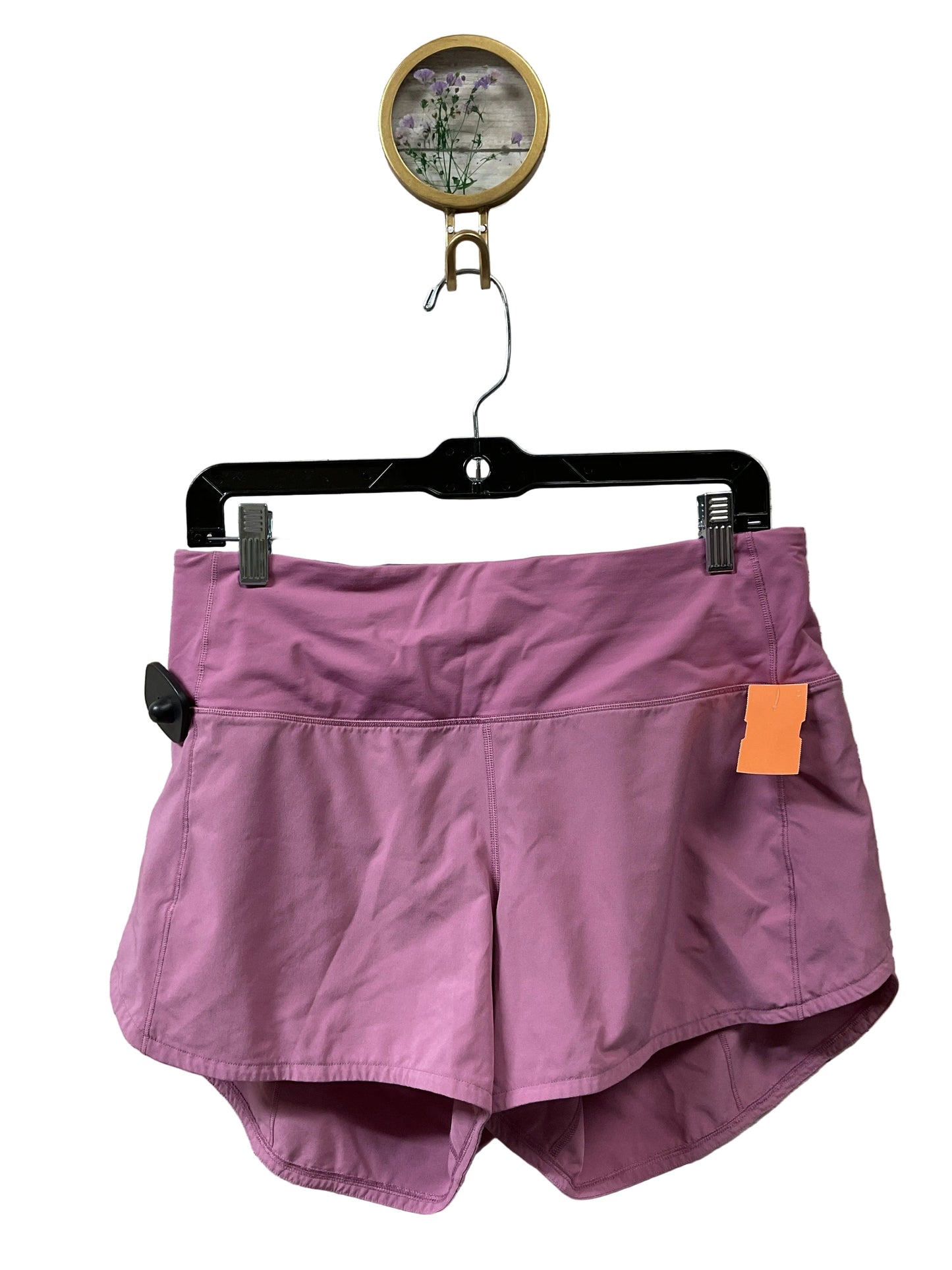 Athletic Shorts By Lululemon In Purple, Size:8