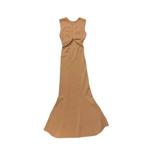 Dress Party Long By Express In Tan, Size:S