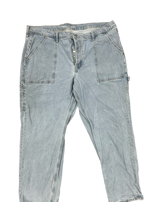 Jeans Straight By Old Navy In Blue Denim, Size:22