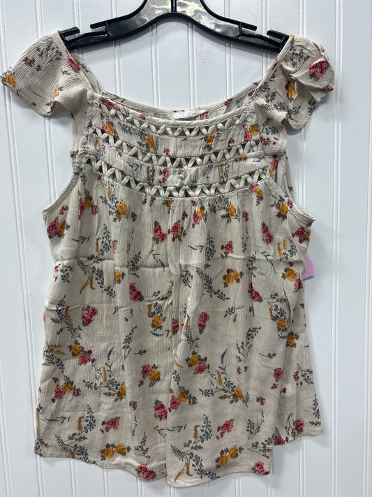 Top Sleeveless By Maurices In Tan, Size:L