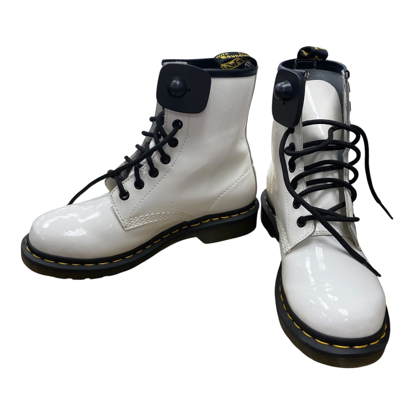 Boots Ankle Flats By Dr Martens In White, Size:7