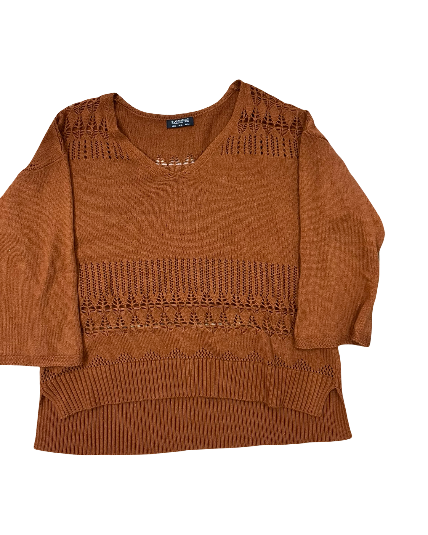 Sweater By Bloomchic In Orange, Size:L