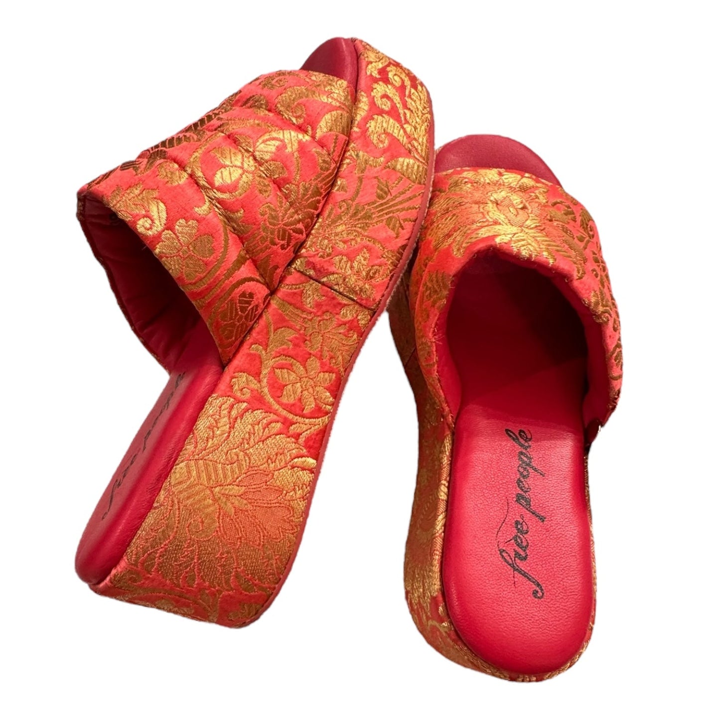 Sandals Heels Block By Free People In Multi, Size:8.5