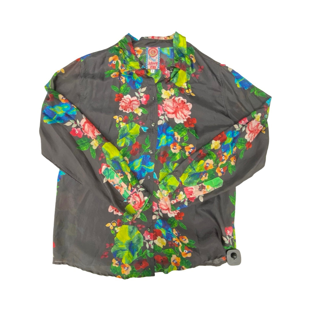 Top Ls Designer By Johnny Was In Floral Print, Size:S