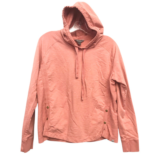 Sweatshirt Hoodie By Eddie Bauer In Peach, Size:S