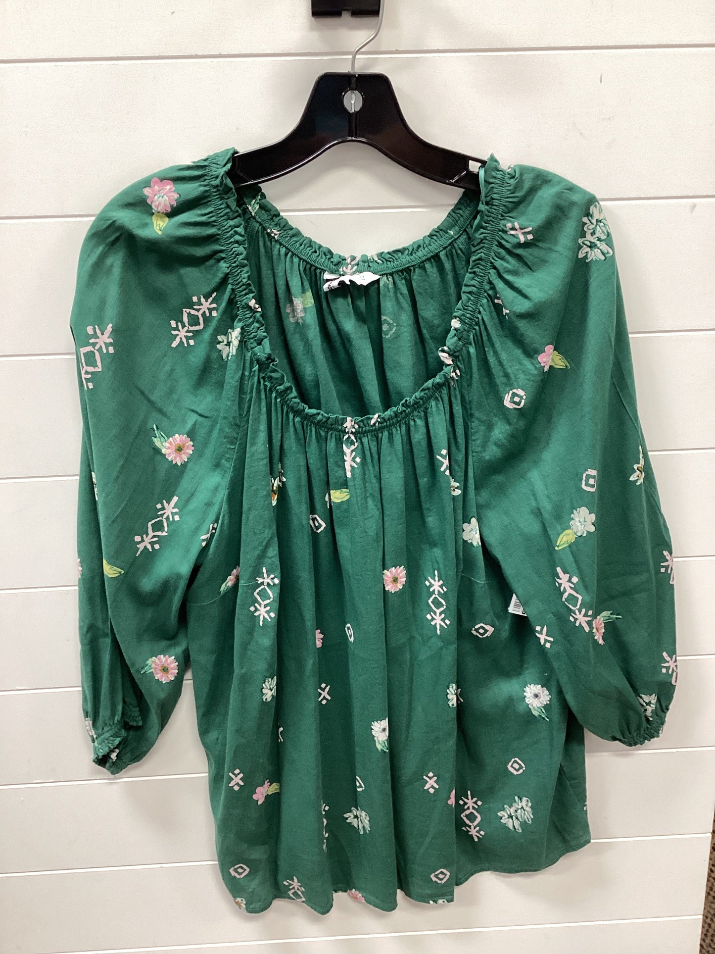 Top Ls By Sonoma In Green, Size:1X