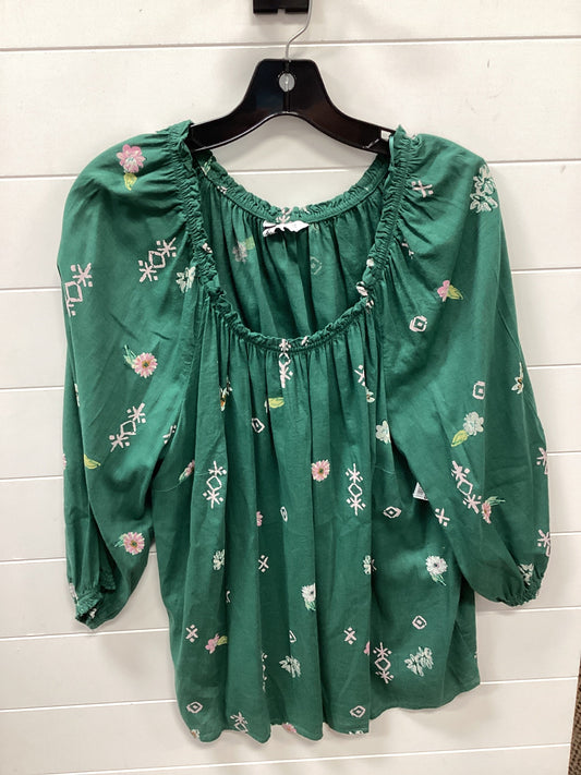 Top Ls By Sonoma In Green, Size:1X