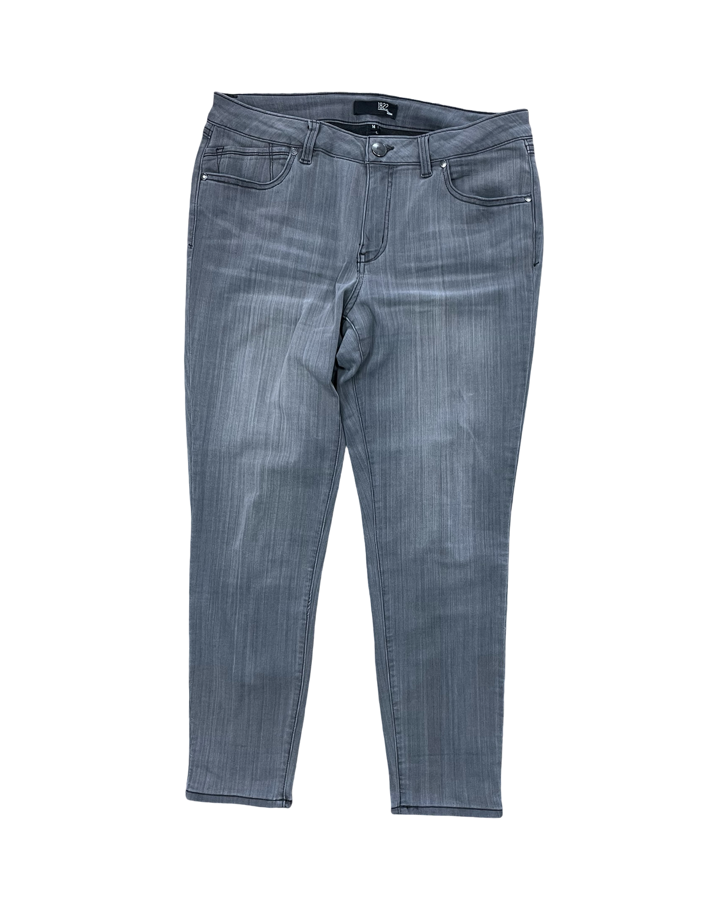 Jeans Skinny By 1822 Denim In Grey, Size:14
