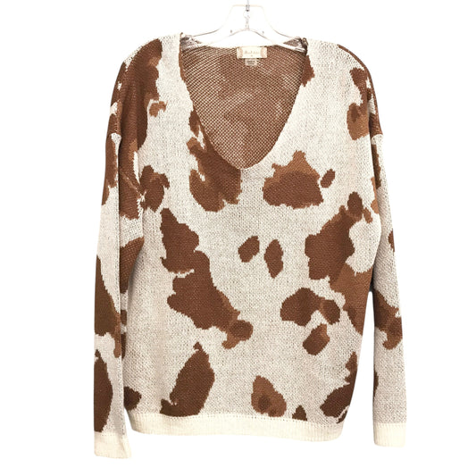 Sweater By Altard State In Brown & Cream, Size:M