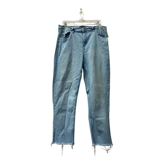 Jeans Straight By Calvin Klein In Blue Denim, Size:16
