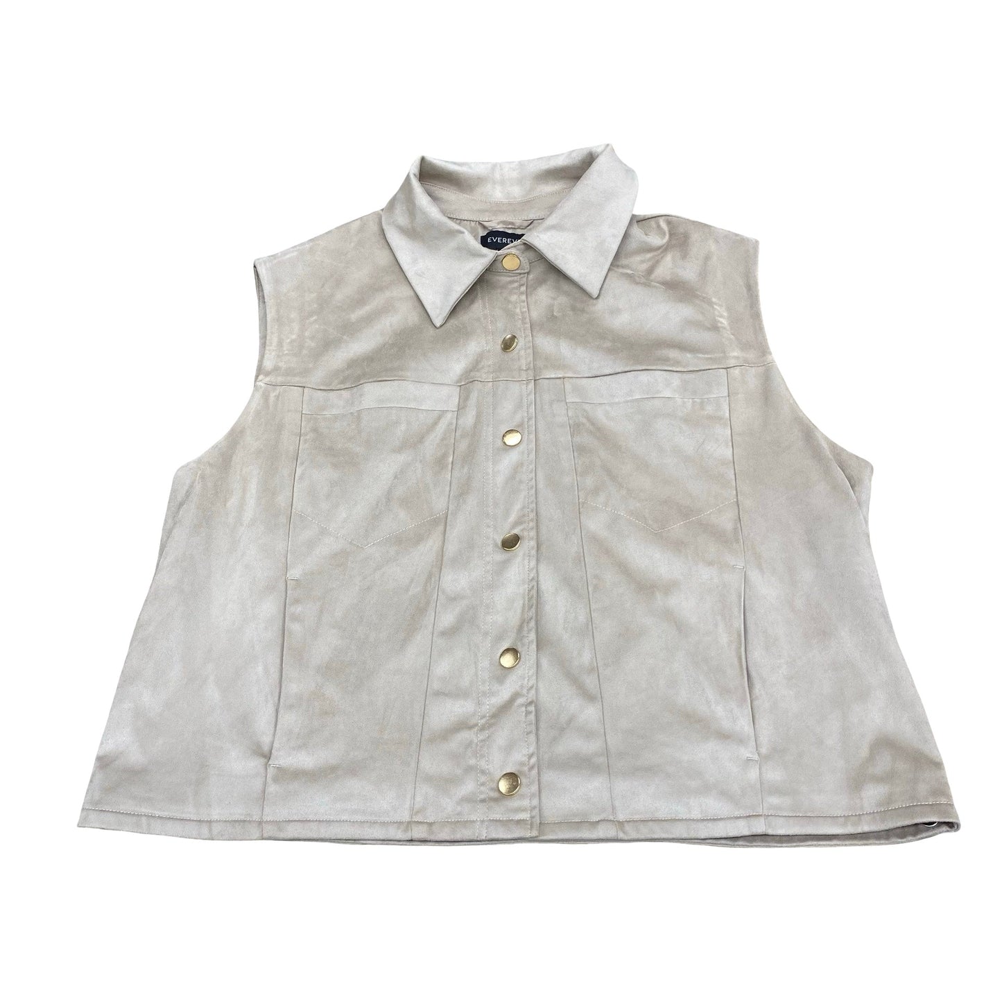 Vest Other By Evereve In Brown, Size:Xl