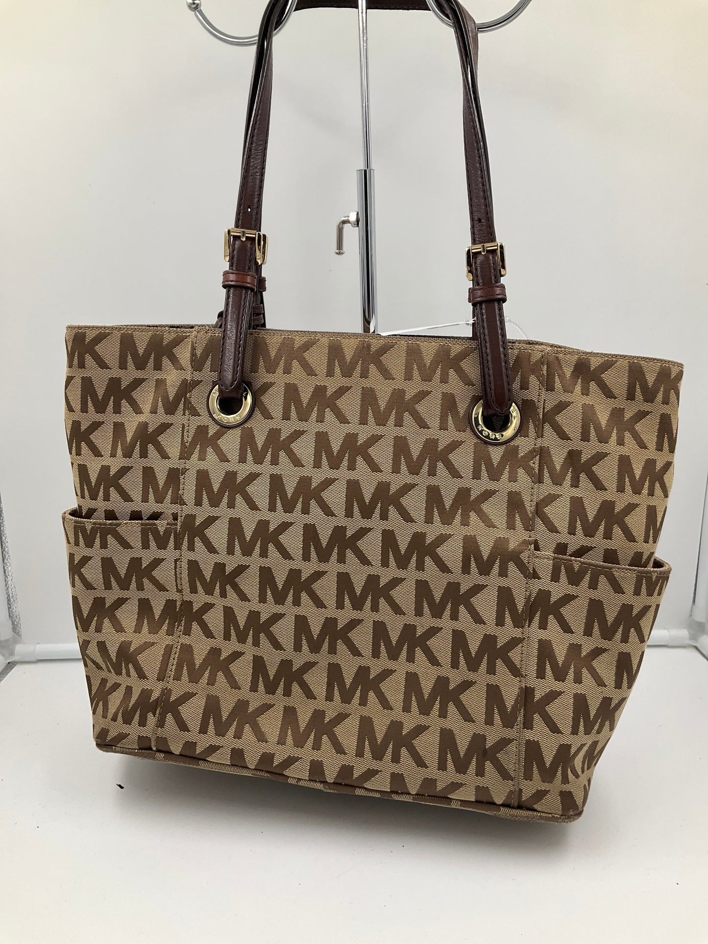 Handbag Designer By Michael Kors In Brown, Size:Large