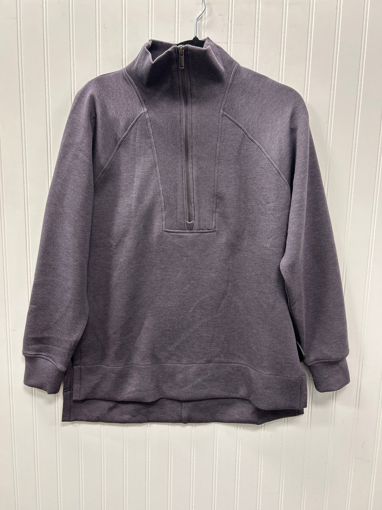 Athletic Top Ls Collar By Spanx In Purple, Size:S
