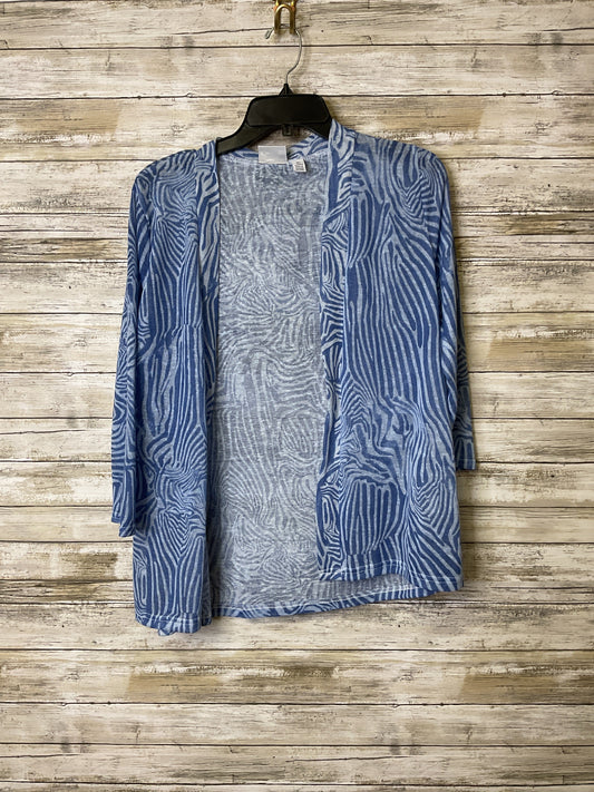 Cardigan By Kim Rogers In Blue, Size:Lp