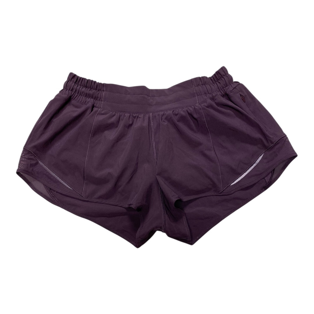 Athletic Shorts By Lululemon In Purple, Size:8