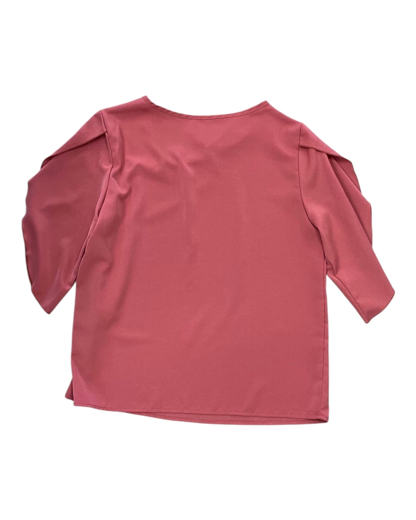 Top 3/4 Sleeve By Shein In Pink, Size:S
