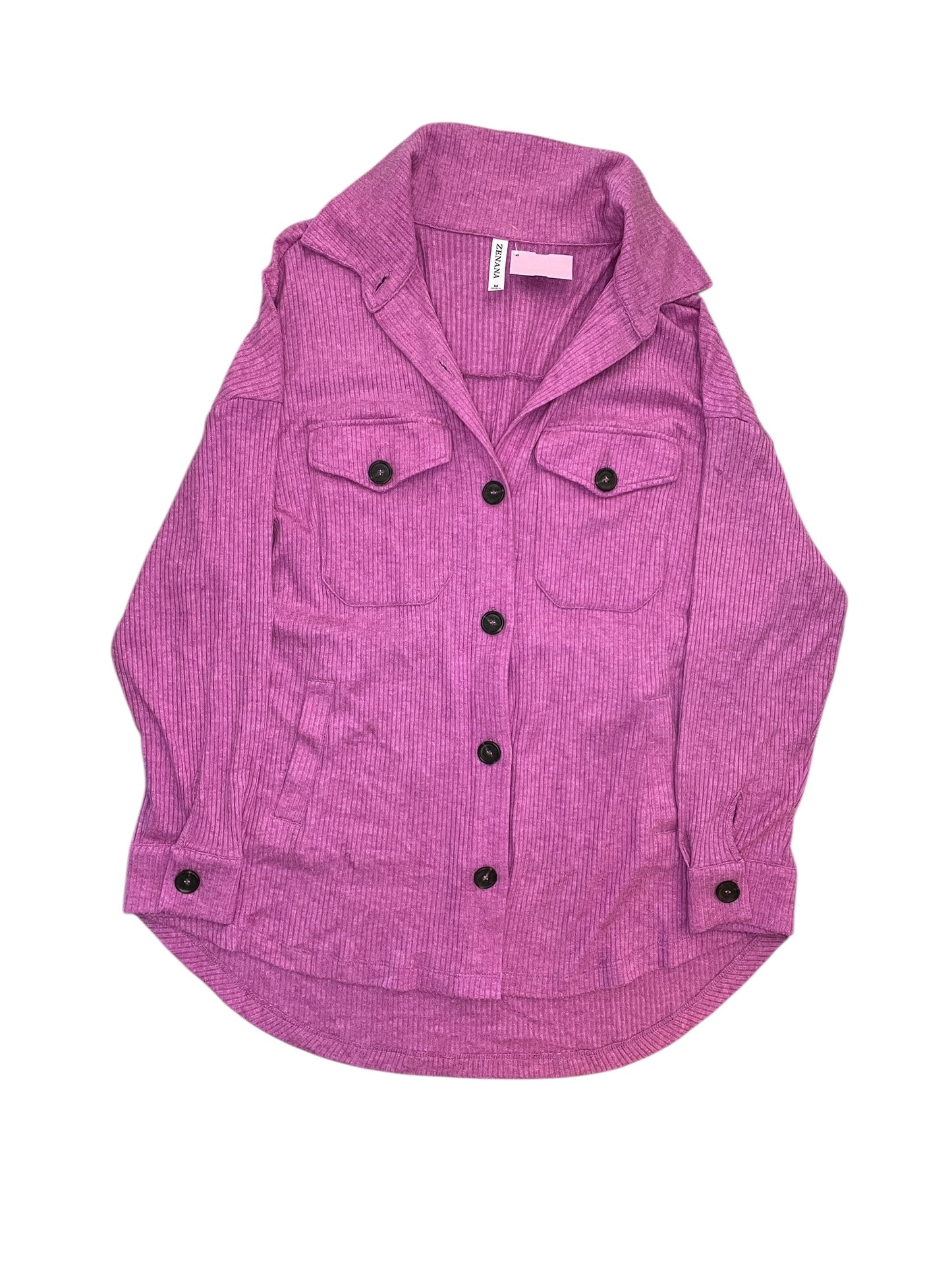 Top Ls By Zenana In Pink, Size:M