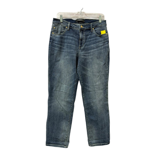 Jeans Straight By Liverpool In Blue, Size:12