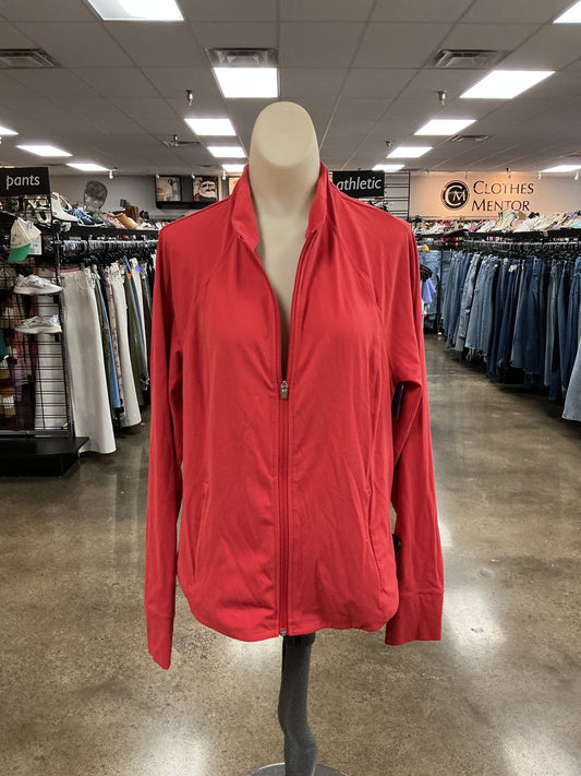Athletic Jacket By Athleta In Red, Size:Xl