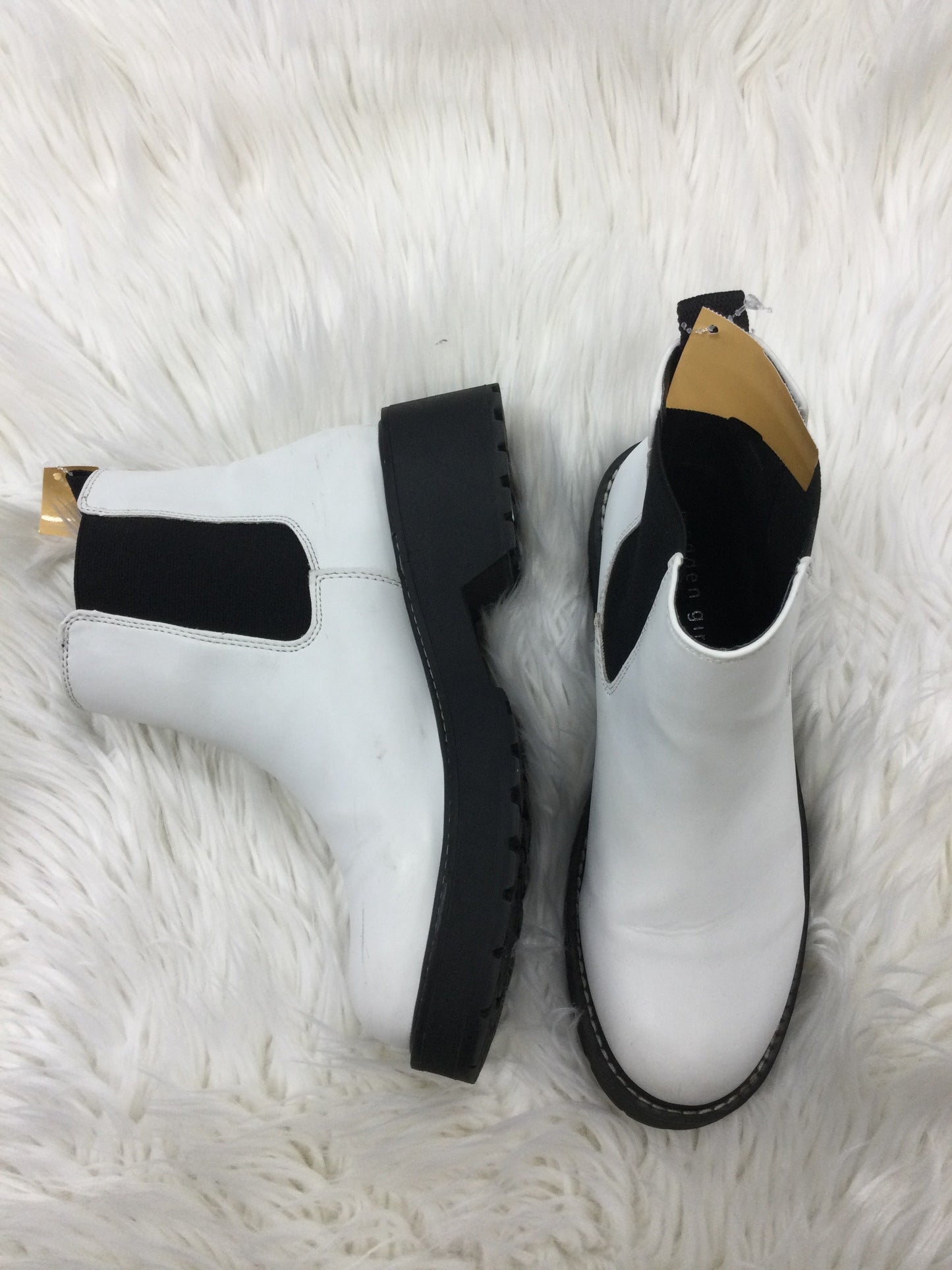 Boots Ankle Flats By Madden Girl In White, Size:8