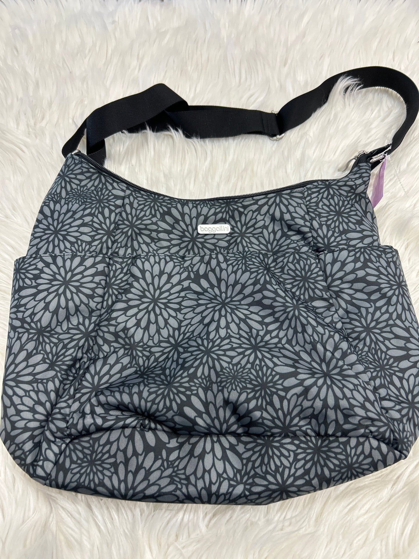 Handbag By Baggallini In Grey, Size:Large