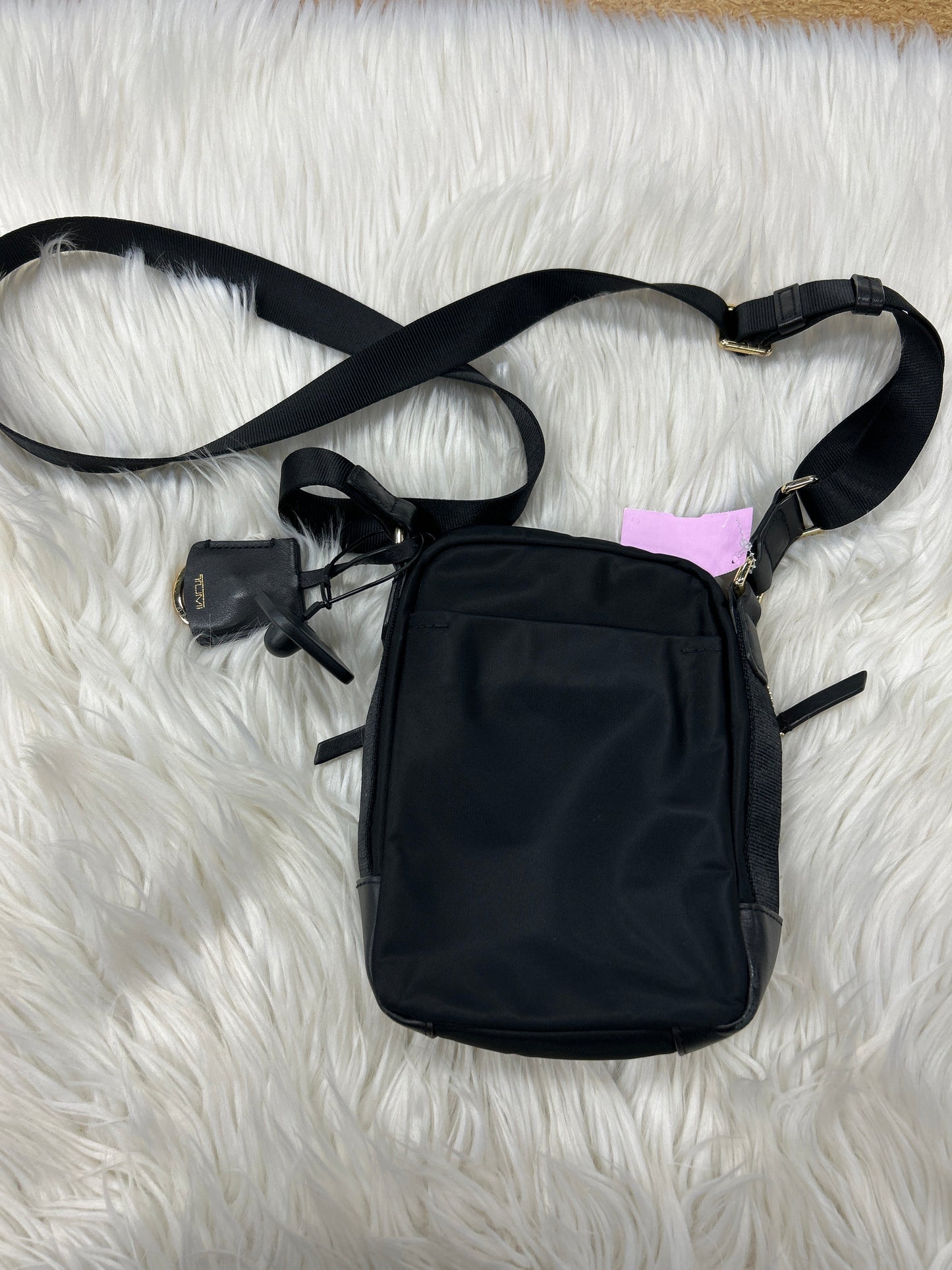 Handbag Designer By Tumi In Black, Size:Small