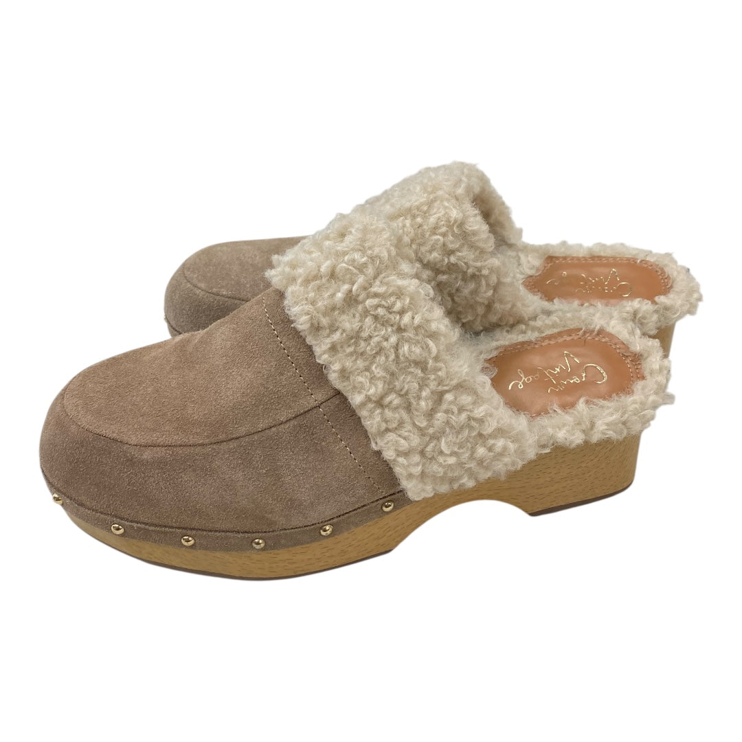 Shoes Heels Block By Crown Vintage In Taupe, Size:7