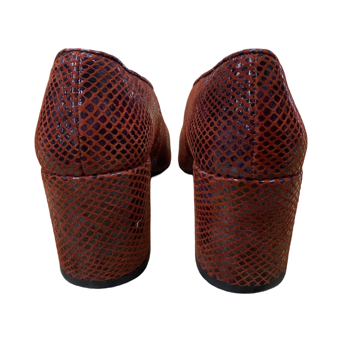 Shoes Heels Block By Ganni In Red, Size:8.5