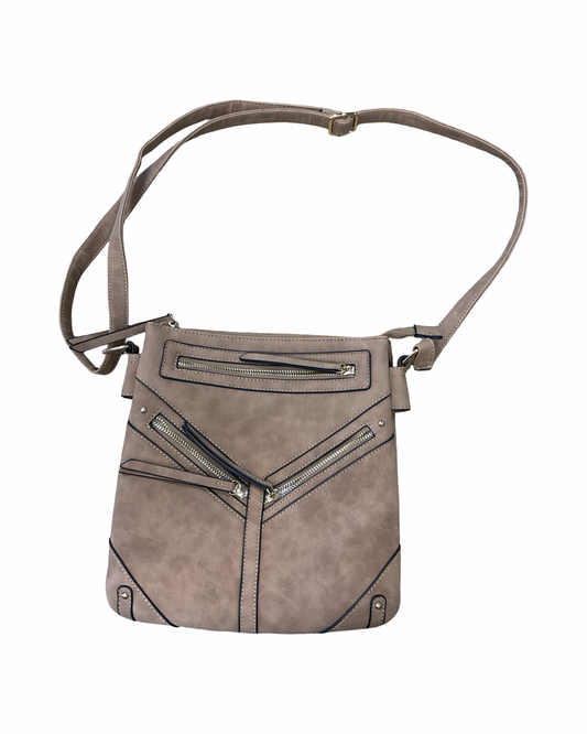 Crossbody By Clothes Mentor In Tan, Size:Medium