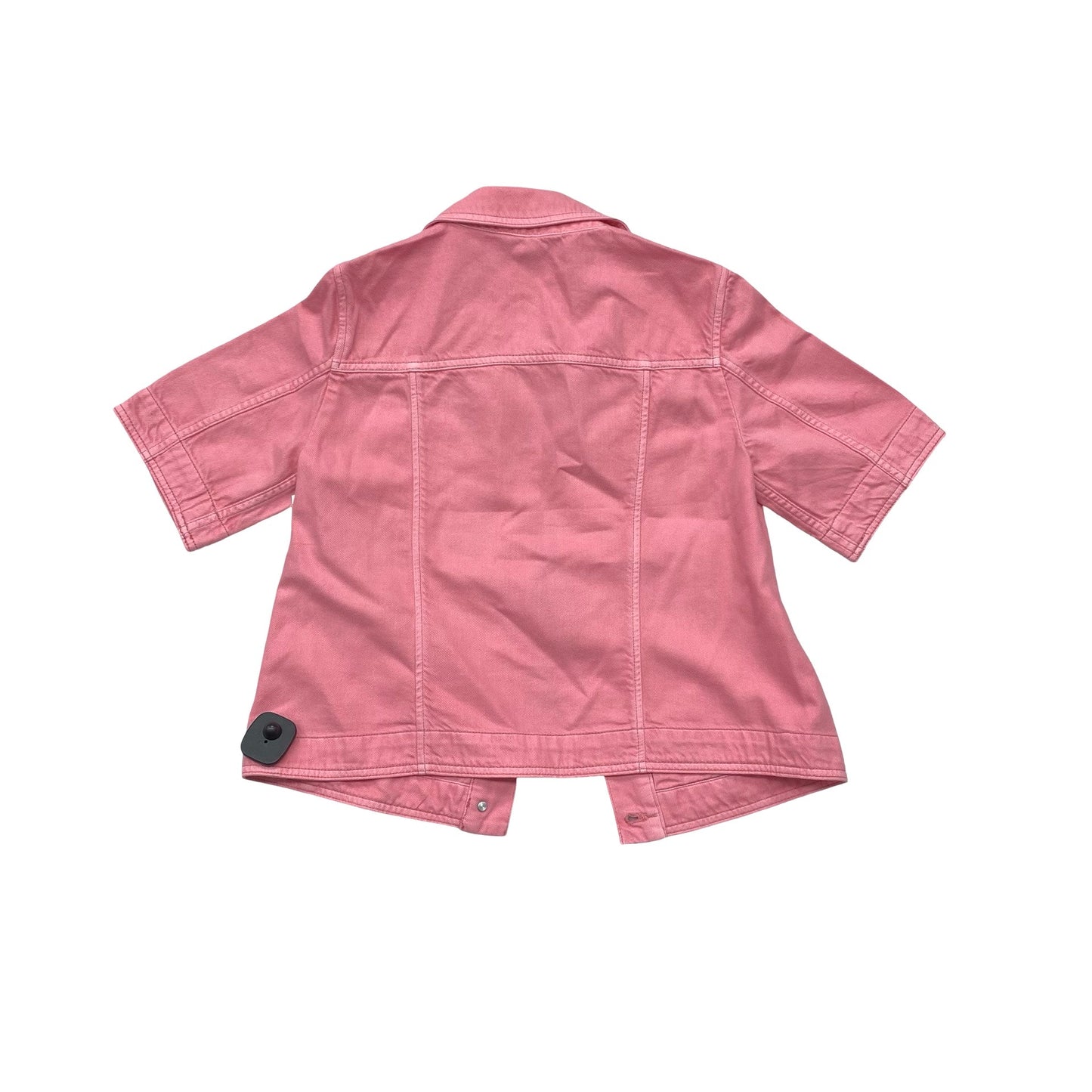 Jacket Denim By Talbots In Pink Denim, Size:S