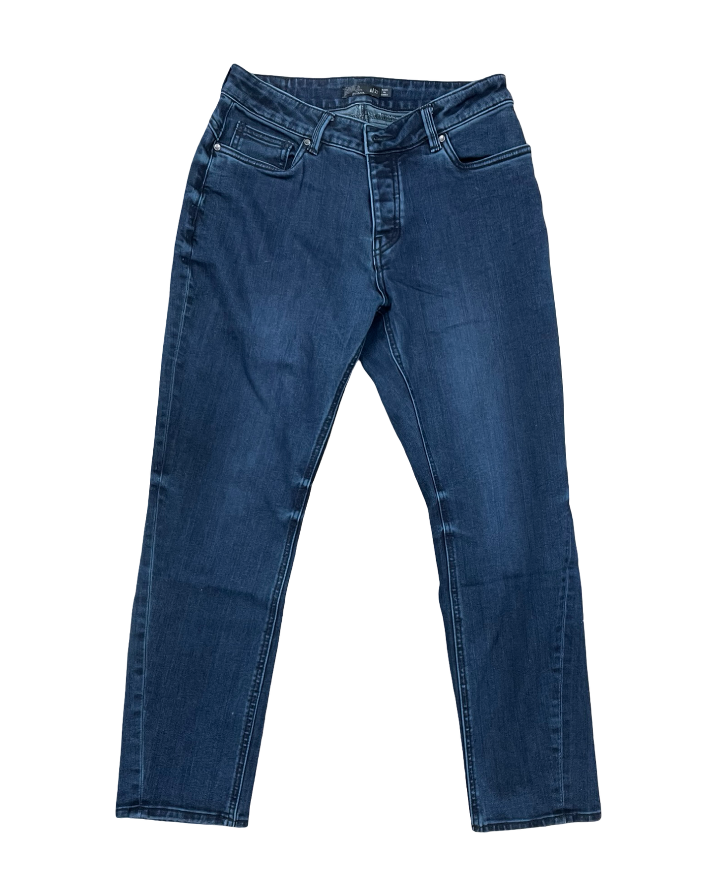 Jeans Straight By Prana In Blue Denim, Size:4