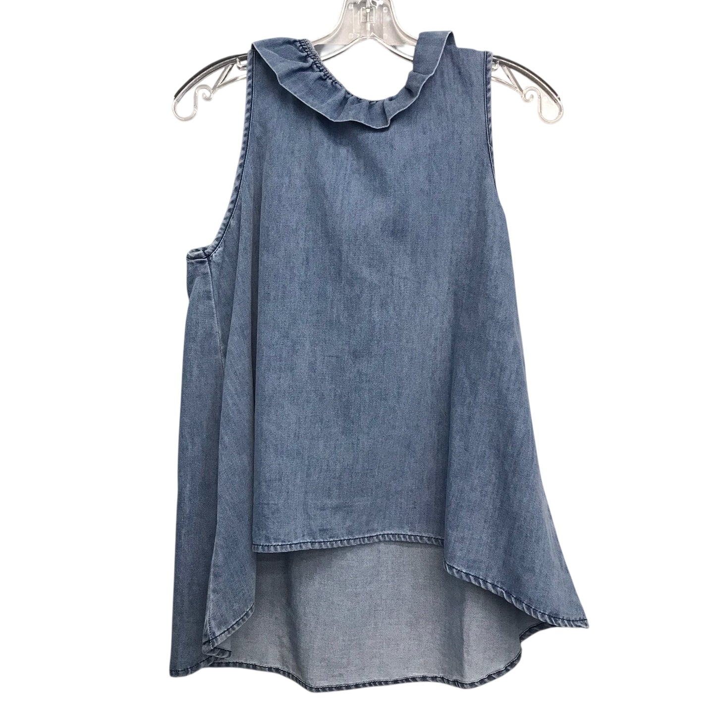 Top Sleeveless By Mazik In Blue Denim, Size:S