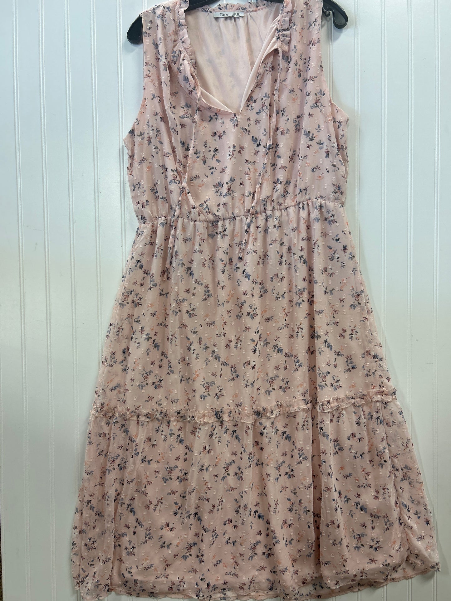 Dress Casual Maxi By Dex In Pink, Size:Xl