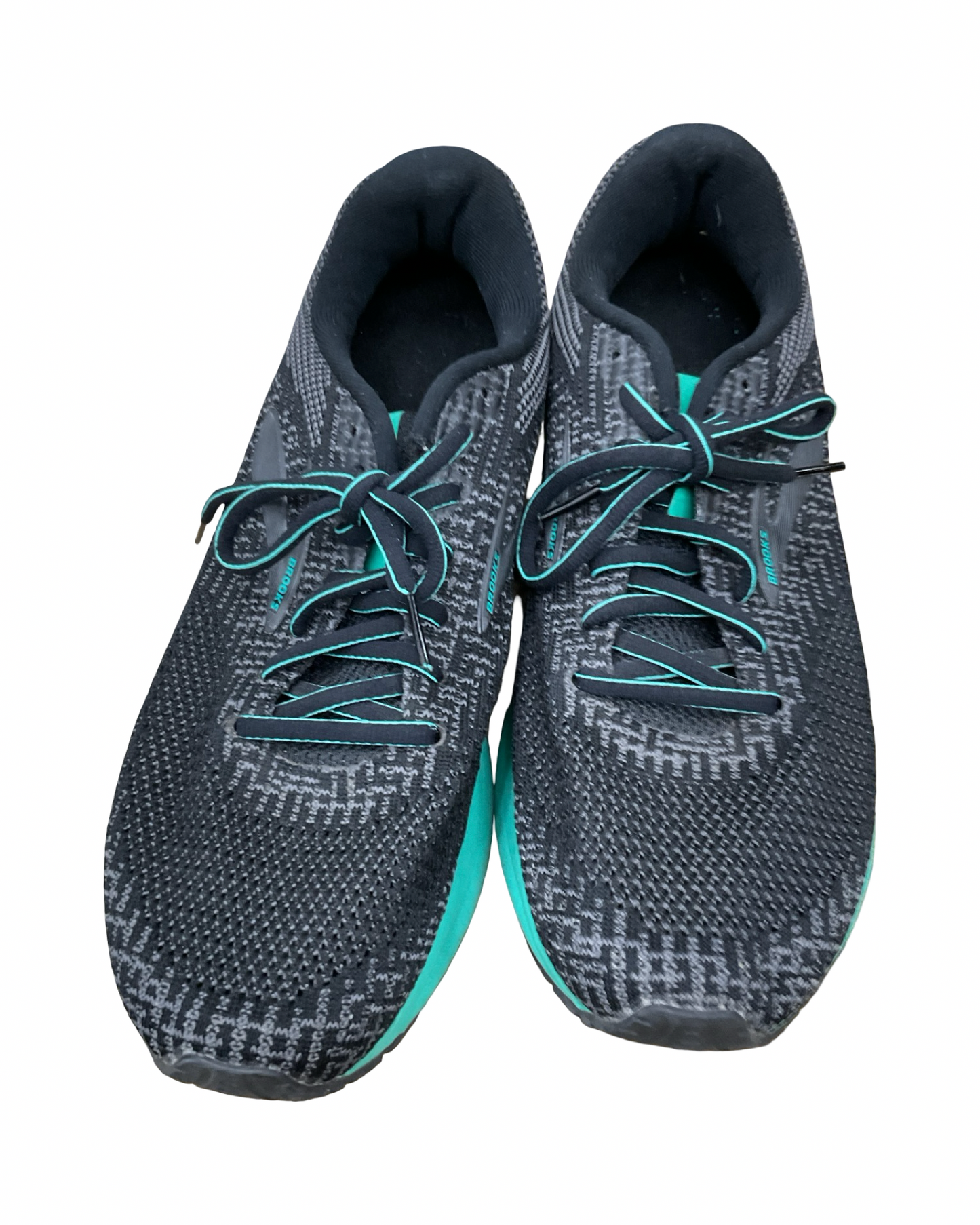 Shoes Athletic By Brooks In Black & Green, Size:11