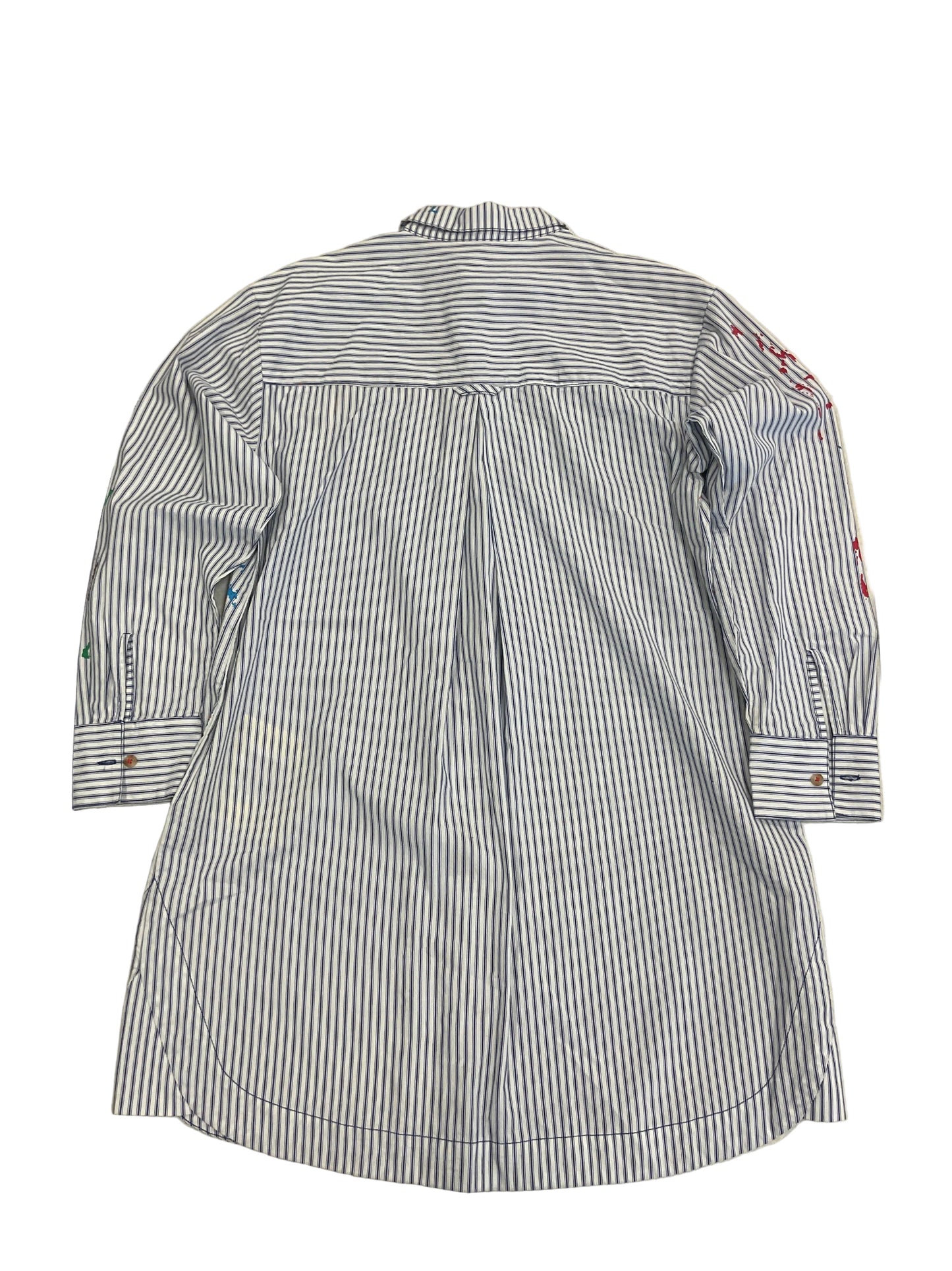 Tunic Ls By Pilcro In Blue & White, Size:S