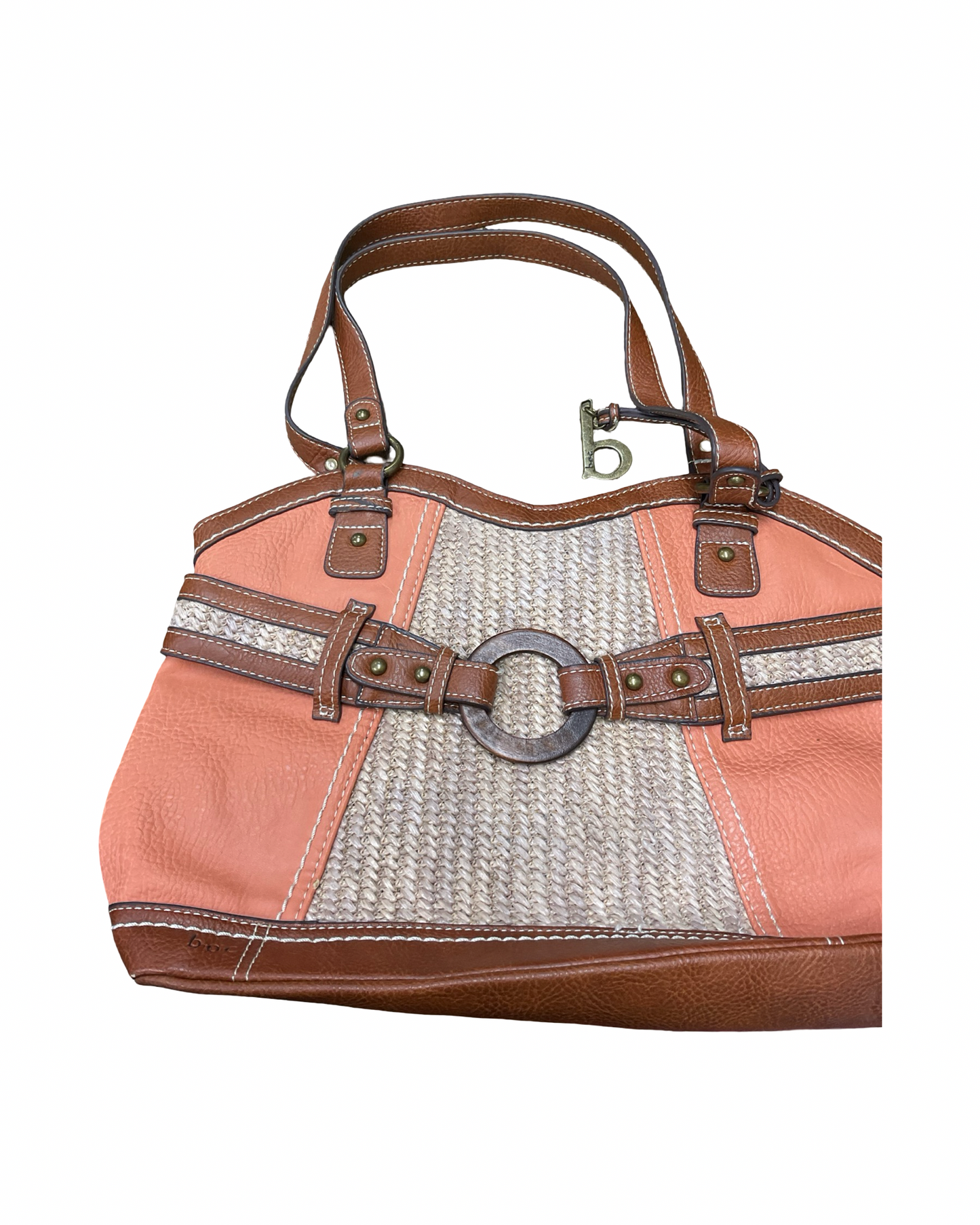 Handbag By Boc In Brown & Orange, Size:Medium