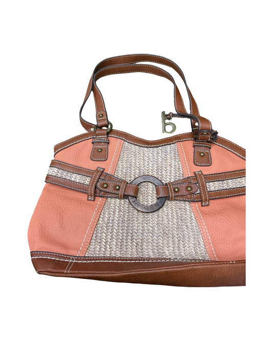 Handbag By Boc In Brown & Orange, Size:Medium