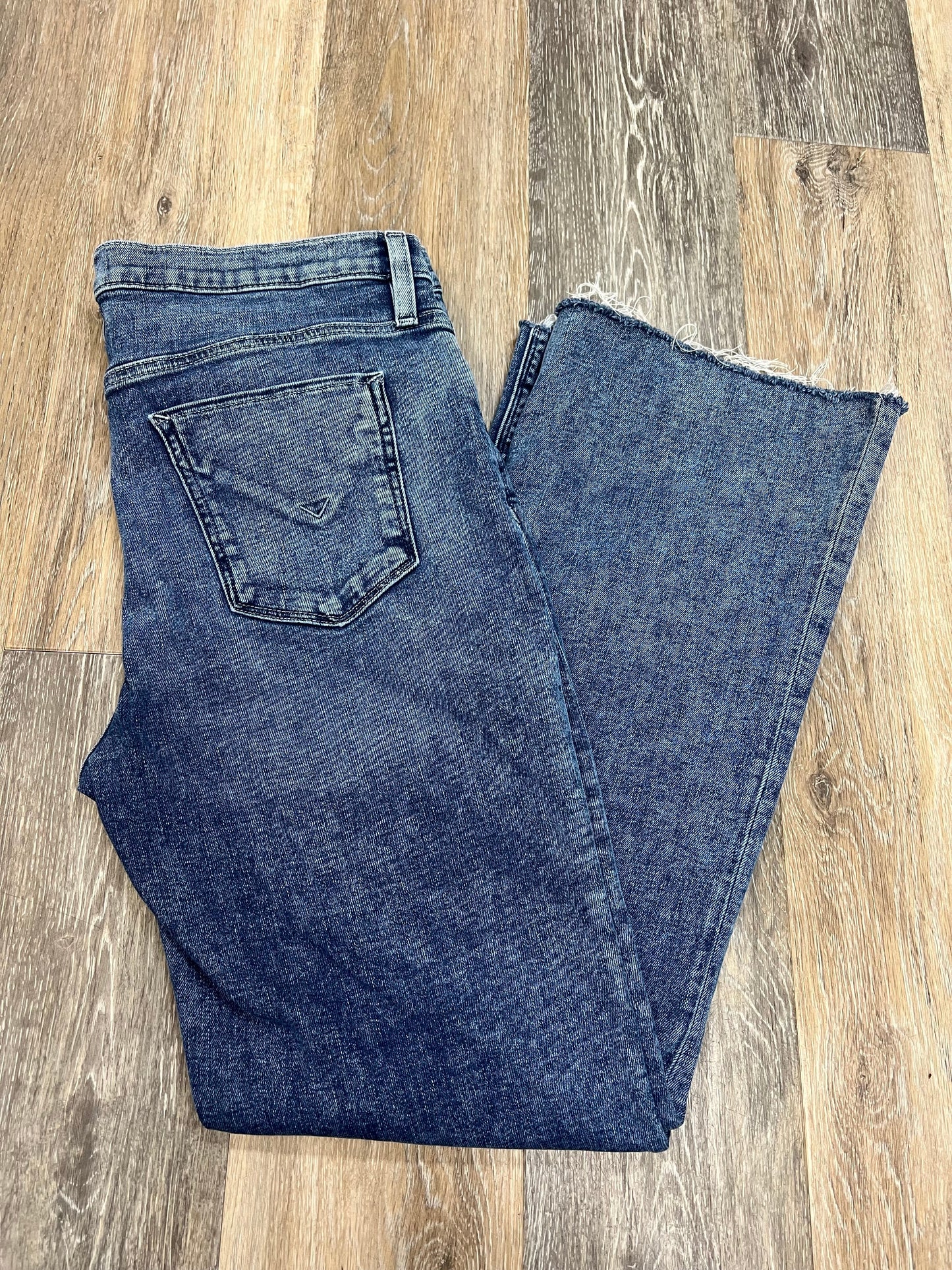 Jeans Straight By Hudson In Blue Denim, Size: 14/32