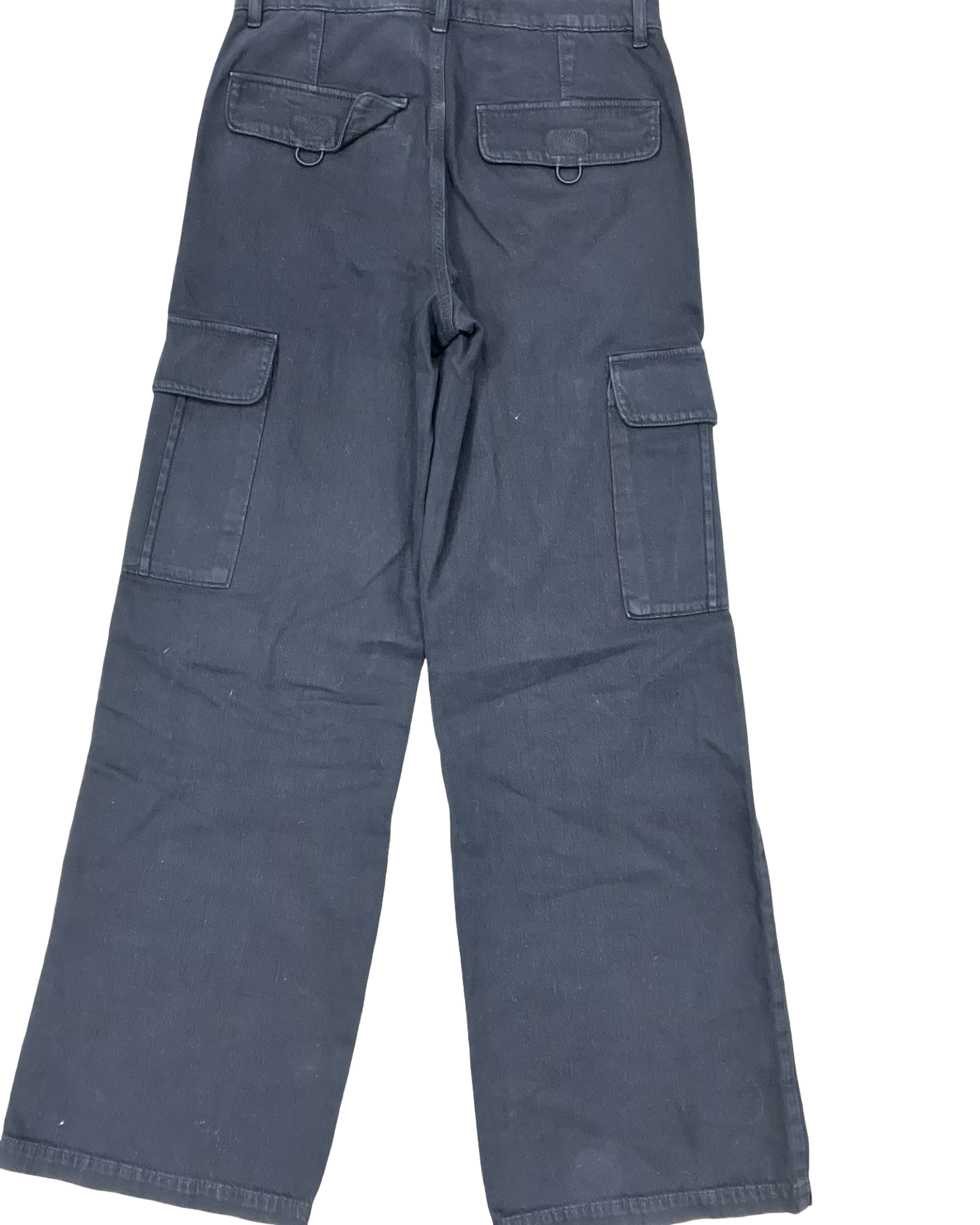 Jeans Wide Leg By American Eagle In Black Denim, Size:4