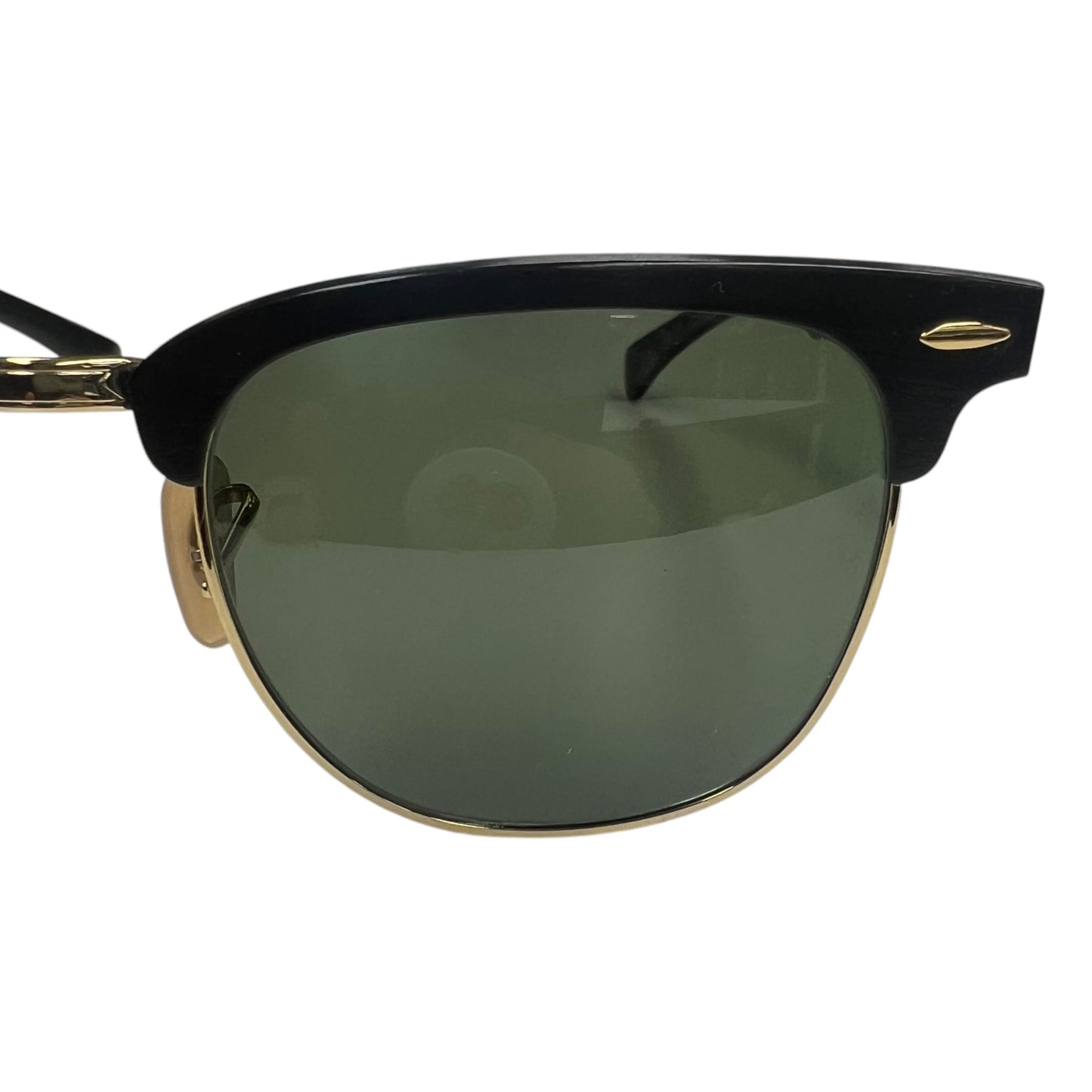 Sunglasses Designer By Ray Ban In Black & Gold