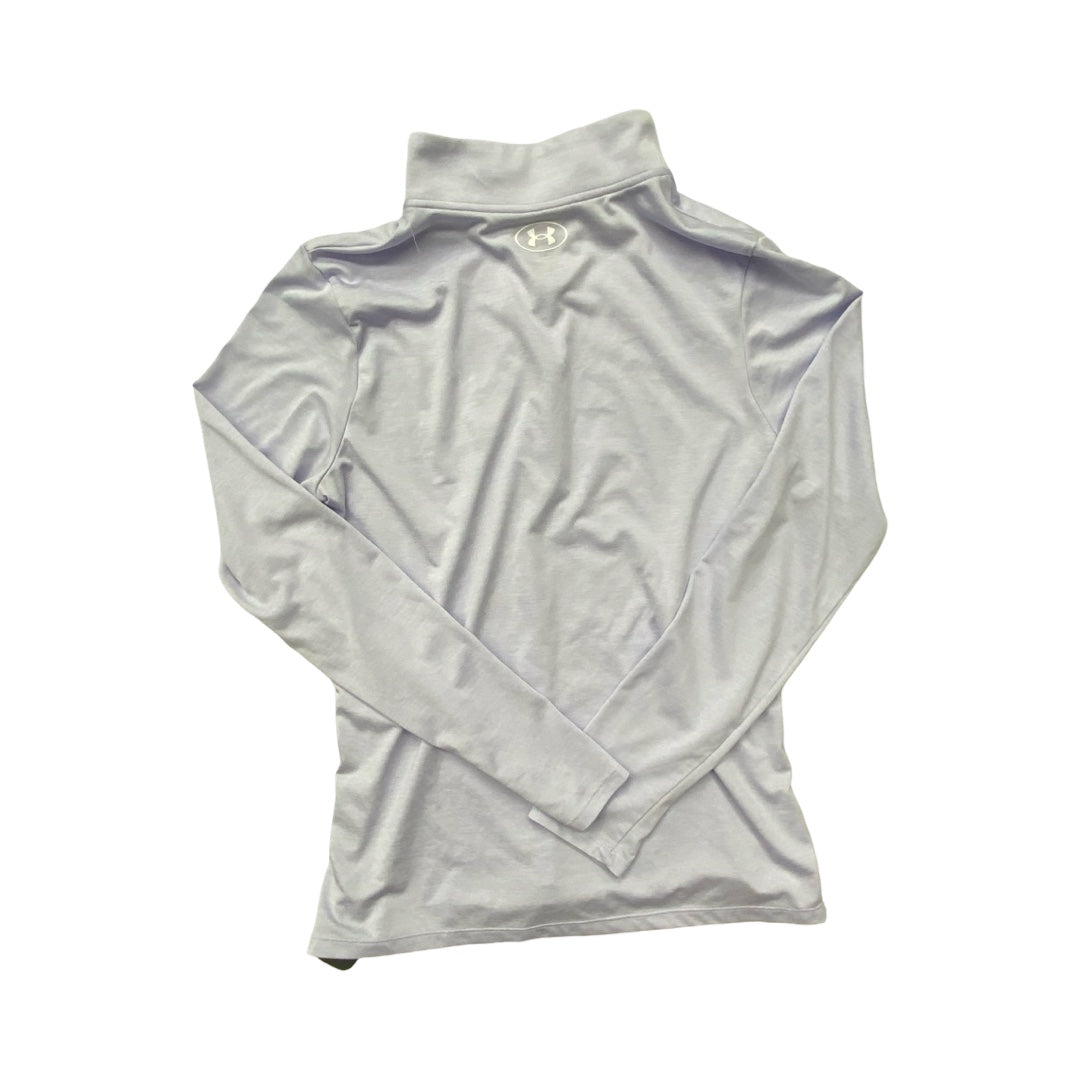 Athletic Top Ls Collar By Under Armour In Purple, Size:M
