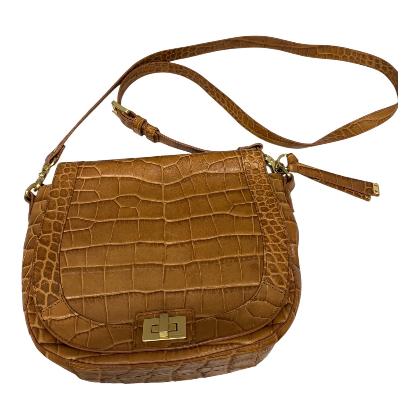 Crossbody Designer By Brahmin In Brown, Size:Medium
