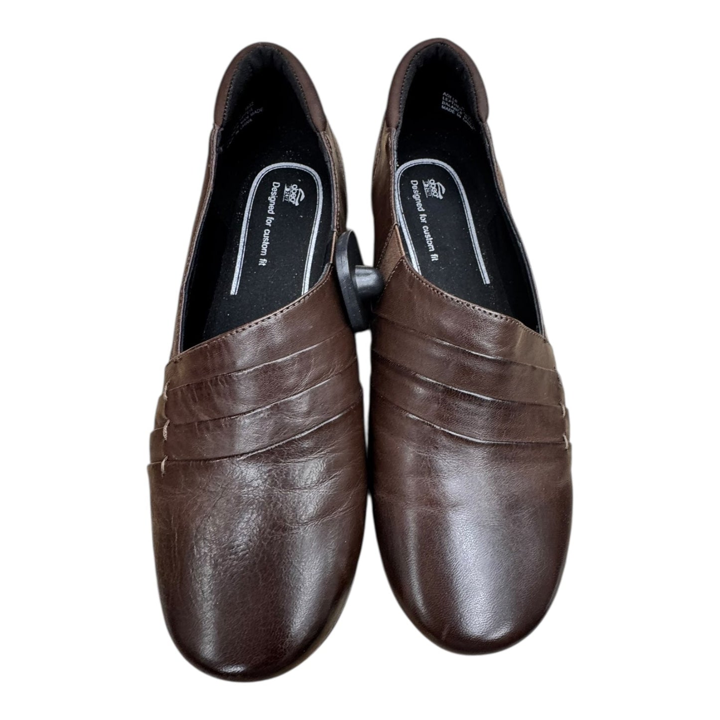 Shoes Flats By OBEO In Brown, Size:10