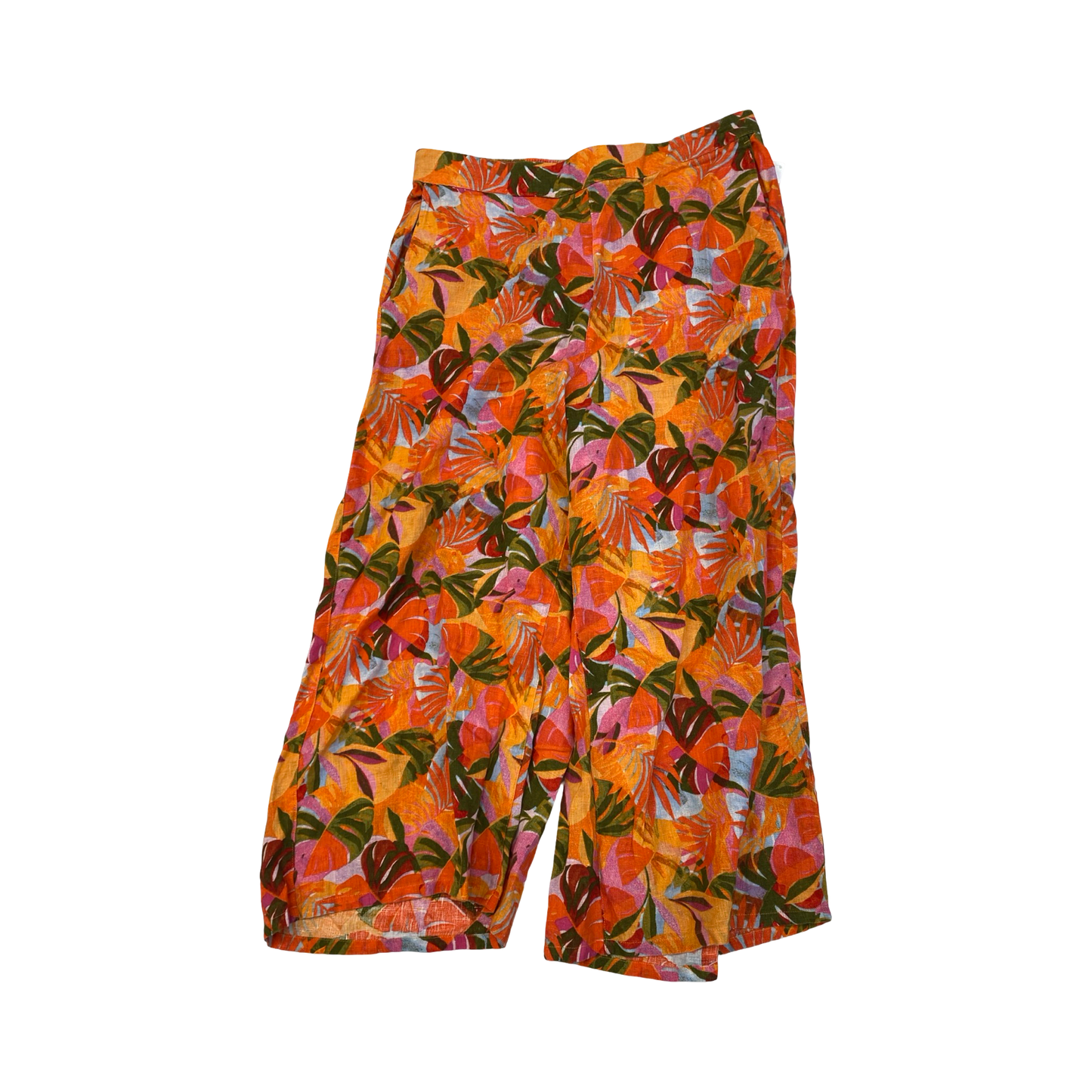 Pants Linen By C And C In Multi, Size:Xl