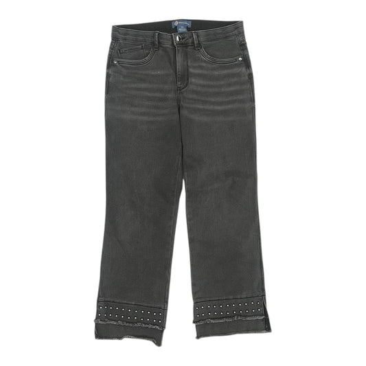 Jeans Straight By Democracy In Grey Denim, Size:12