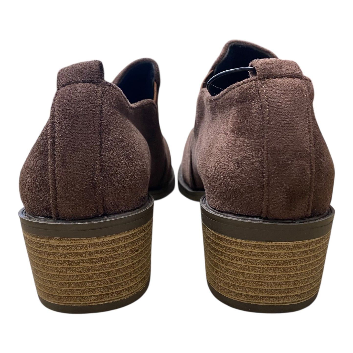 Shoes Heels Block By Clothes Mentor In Brown, Size:10.5