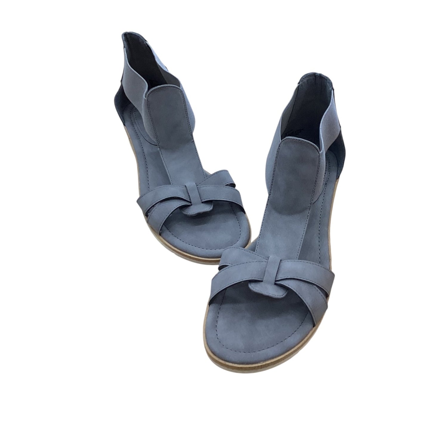 Sandals Flats By Massini In Grey, Size:8