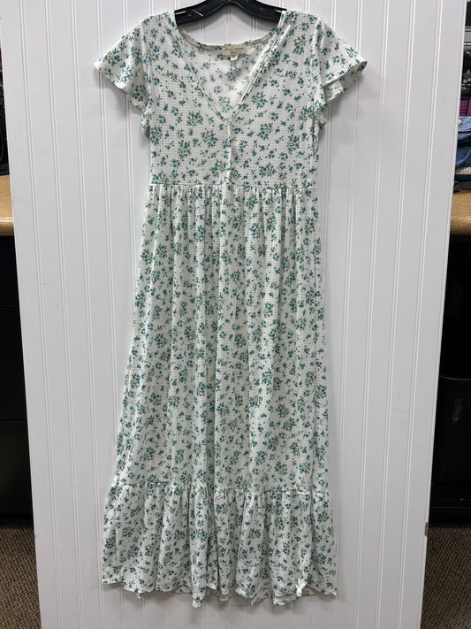 Dress Casual Maxi By See You Monday In Floral Print, Size:L