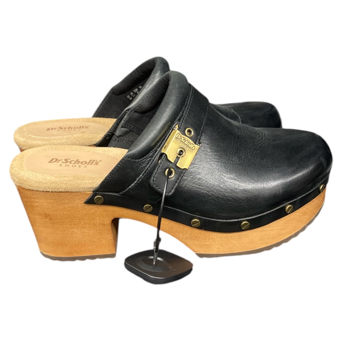 Shoes Heels Block By Dr Scholls In Black, Size:9